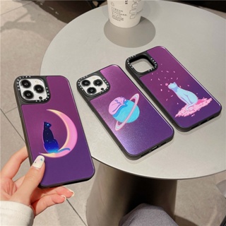 พร้อมส่ง CASETiFY 【Owakita Moon Cat】เคสโทรศัพท์มือถือ ซิลิโคน กันกระแทก ลายแมวน่ารัก แฟชั่น สําหรับ iPhone 14 Pro MAX 13 12 11 Pro MAX