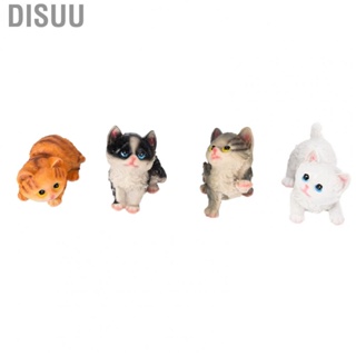 Disuu Kitten Ornaments  Doll Figures Toy Lifelike Good Coating Wide