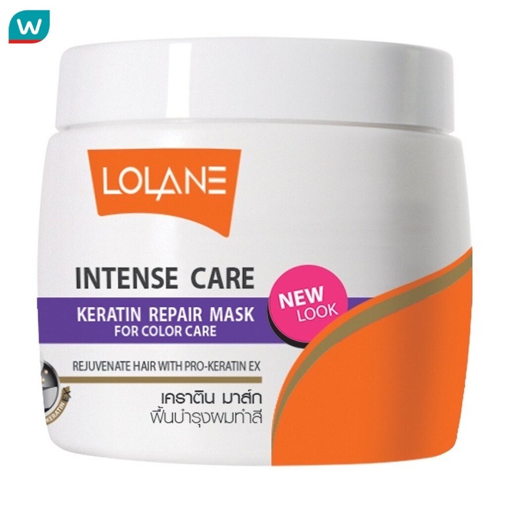 Lolane โลแลน อินเทนซ์ แคร์ เคราติน รีแพร์ มาส์ก ฟอร์ คัลเลอร์ แคร์ 200 กรัม บำรุงผมทำสี