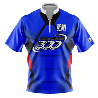 เสื้อโปโลแขนสั้น ลายทีม Columbia 300 DS Bowling Jersey 2154-CO 3D