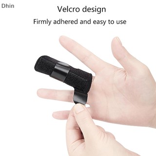 [Dhin] 1Pcs Pain Relief Aluminium Finger Splint Fracture Protection Brace Corrector Support With Fixed Tape  COD