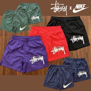 STUSSY Nike×กางเกงขาสั้นลําลอง ขนาดใหญ่ เหมาะกับการเล่นกีฬา เดินชายหาด สไตล์สตรีท แฟชั่นสําหรับชาย และหญิง