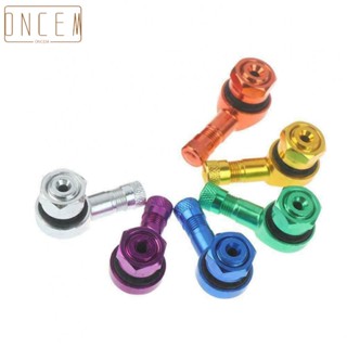 【ONCEMOREAGAIN】Wheel Tire Stem Tubeless Valve Replacement New 2*CNC Motorcycle 90 Degree Angle