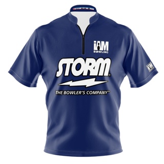 Storm DS เสื้อโปโล แขนสั้น พิมพ์ลายโบว์ลิ่ง 1608-ST 3D