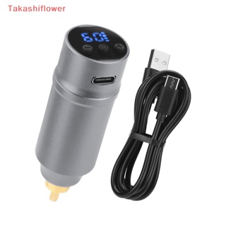 (Takashiflower) เครื่องสักพาวเวอร์ซัพพลายไร้สาย หน้าจอ LCD RCA