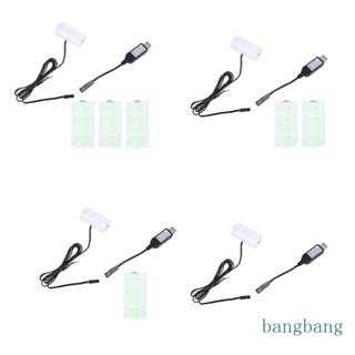 Bang แบตเตอรี่อัลคาไลน์ USB เป็น 1 5V-6V C แบบเปลี่ยน สําหรับไฟ LED ของเล่นสูญญากาศ