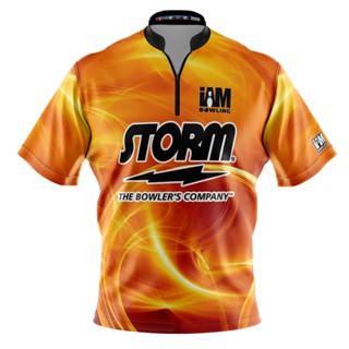 Storm DS เสื้อโปโล แขนสั้น พิมพ์ลายโบว์ลิ่ง 2019-ST 3D