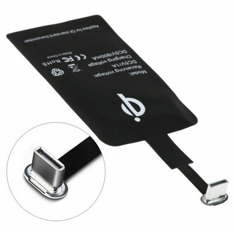 Wireless Qi Charger Adaptor Pad Fast Charging Receiver สําหรับพอร์ต USB Type C - รูปที่ 5