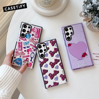 เคสโทรศัพท์มือถือแบบใส ลายบาร์บี้ สําหรับ Samsung Galaxy S20 S21 S22 S23 Ultra S20+ S21+ S22+ S23 Plus