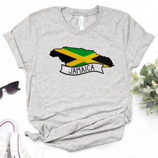 เสื้อยืด พิมพ์ลายมังงะ Jamaica ตลก ออกแบบดี สําหรับผู้หญิง