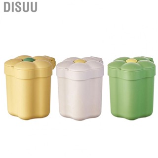 Disuu Small Garbage Can  Large Opening Plastic Mini Desktop Bin with Lid for Bedroom Living Room