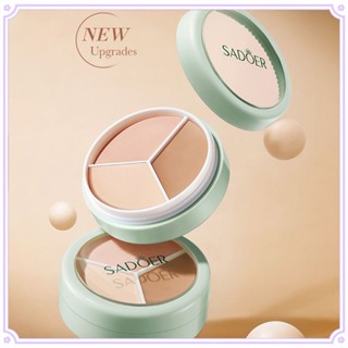 Sadoer Face Contour Cream Cover Acne Spots Dark Circles Cosmetic 3 Color Concealer Palette Waterproof Soft Matte Face Makeup For Women Beauty