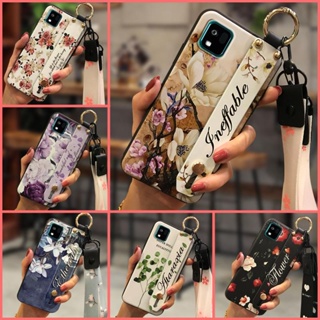 Back Cover Anti-knock Phone Case For Kyocera Kantan Sumaho3/A205KC Durable Fashion Design Waterproof Wrist Strap Lanyard