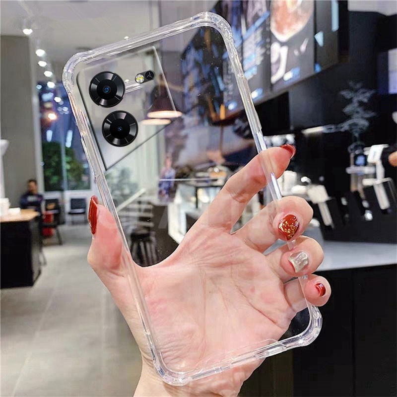 ใหม่ เคสโทรศัพท์มือถือ TPU นิ่ม แบบใส ป้องกันเต็มจอ รอบด้าน เรียบง่าย สําหรับ Tecno POVA 5 POVA4 POV