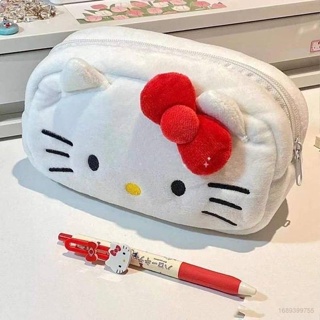 Sq3 Sanrio กระเป๋าสตางค์ กระเป๋าเครื่องเขียน ลายการ์ตูน Hello Kitty น่ารัก จุของได้เยอะ สําหรับนักเรียน