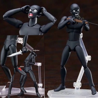 ฟิกเกอร์ อนิเมะนักสืบโคนัน Articulado Figma SP-089 Real Criminal Black Man สําหรับประดับ