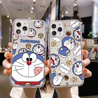 เคสโทรศัพท์มือถือแบบนิ่ม ใส ลายการ์ตูนโดราเอมอนน่ารัก สําหรับ iphone 14 pro max 13 12 11 pro max XS max XR X 7 8 PLUS 12 13 mini