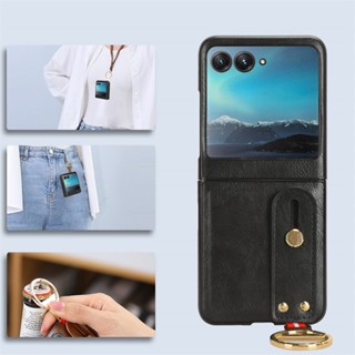 เคสมือถือ พร้อมแหวนโลหะ กันกระแทก สําหรับ Motorola Razr 40 Ultra XT232 Moto Razr 40 Ultra