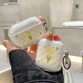 Bella _ เคสซิลิโคนใส แบบนิ่ม ลายดอกทิวลิป กันกระแทก กันฝุ่น สําหรับ airpods pro 1 2 3