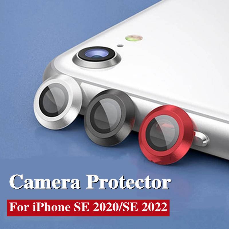 ตัวป้องกันเลนส์กล้อง สําหรับ iPhone Se 2022 2020 Se3 Se2 ฝาครอบป้องกันแหวนโลหะ สําหรับ iPhone 7 8 โทรศัพท์มือถือ ตัวป้องกันกล้อง