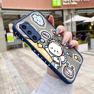 เคสโทรศัพท์มือถือแบบแข็ง ใส กันกระแทก ลายการ์ตูนอวกาศ มีลายด้านข้าง สําหรับ Huawei P40 P40 Pro P40 Lite P40 Pro Plus