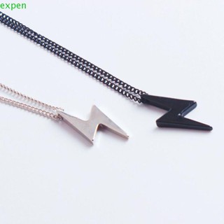 EXPEN Punk Korean Style Bracelet Hip Hop Fashion Jewelry Men Pendant Necklace Party Long Sweater Chain Creative Female Personality Simple Clavicle Chain