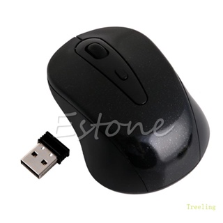 Treeling เมาส์ออปติคอลไร้สาย 2 4G รับสัญญาณ USB สําหรับ PC แล็ปท็อป โน้ตบุ๊ก