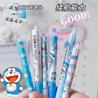 ปากกาเจลหมึกสีน้ำเงิน ลายโดเรม่อน 1 ห่อ มี 6 ด้าม