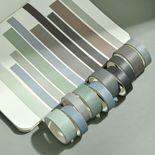 เทปสติกเกอร์ สีพื้น สําหรับตกแต่งไดอารี่ เกลือ