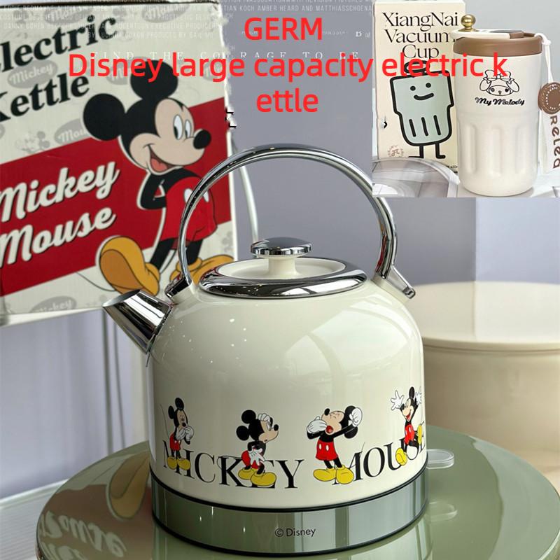 Germ Disney Mickey Cartoon กาต้มน้ําไฟฟ้า สเตนเลส ลายการ์ตูนดิสนีย์ จุของได้เยอะ 1.7 ลิตร ของใช้ในครัวเรือน เครื่องชงกาแฟตั้งแคมป์กลางแจ้งของขวัญ Gift