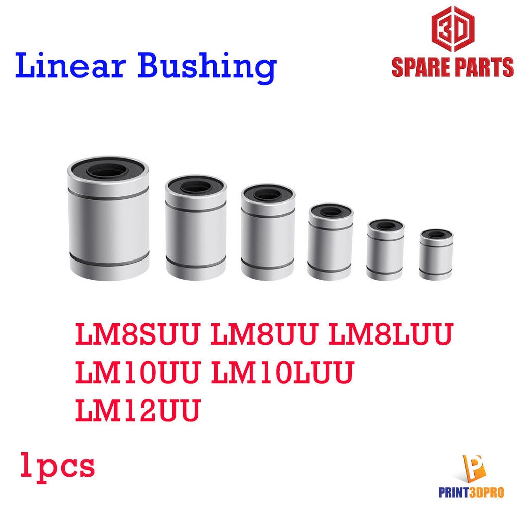 3D Pinter Part LM8SUU LM8UU LM8LUU LM10UU Linear Bushing CNC Linear Bearings for 3D Printer Rods Lin