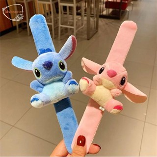 Mxbeauty สายรัดข้อมือตุ๊กตา แบบนิ่ม รูปการ์ตูนฉลาม Stitch สําหรับเด็ก