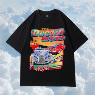 เสื้อยืดสีขาวเสื้อยืด พิมพ์ลาย SPEED DREAM IS TRUE - The Latest AESTHETIC VINTAGE สําหรับผู้ชายS-4XL