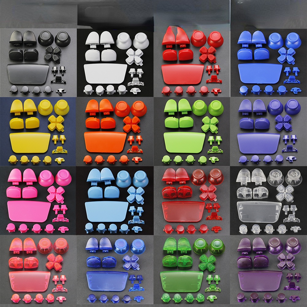 ชุดปุ่มเต็มรูปแบบ ABXY Dpad Cross Key L1 R1 L2 R2 ปุ่มทริกเกอร์เปลี่ยนใช้งานร่วมกับ PS5 BDM‐030 V3.0 Controller Gamepad อะไหล่ซ่อม