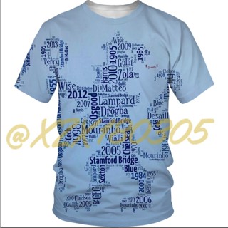 (ทั้งหมดในสต็อก Xzx180305) ใหม่ เสื้อยืด ลายฟุตบอล chelse FC 3D 28