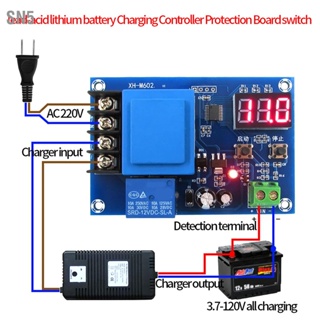 SN5 220V ตะกั่วกรดลิเธียมเก็บแบตเตอรี่ชาร์จควบคุมโมดูลสวิตช์บอร์ดป้องกัน