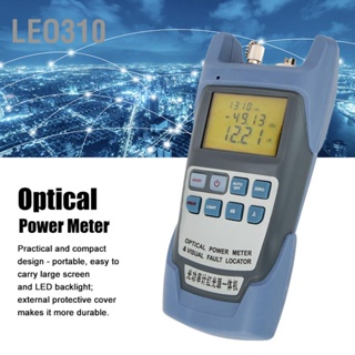 Leo310 เครื่องวัดพลังงานไฟเบอร์ออปติกแบบใช้มือถือ Visual Fault Locator เครื่องทดสอบสายเคเบิลไฟเบอร์ออปติก