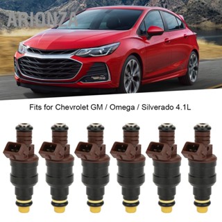 ARIONZA หัวฉีดน้ำมันเชื้อเพลิง 6 ชิ้น 0280150975 เหมาะสำหรับ Chevrolet GM / Omega Silverado 4.1L