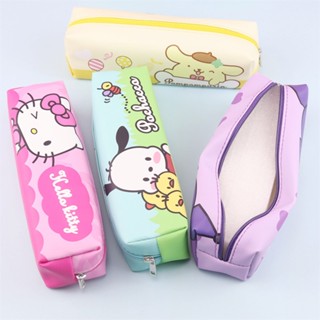 Sanrio Kuromi กล่องดินสอ ขนาดใหญ่ จุของได้เยอะ ลาย Hello Kitty melody strawberry Bear StellaLou เครื่องเขียน สําหรับเด็กนักเรียน เก็บปากกา ดินสอ