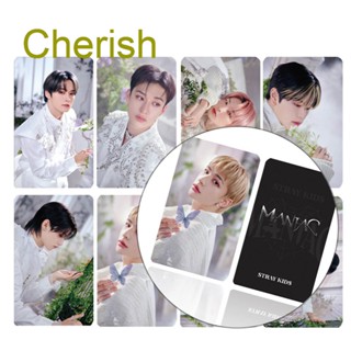 Cherish การ์ดรูปภาพ Kpop Stray Kids MANIAC 8 ชิ้น ต่อชุด