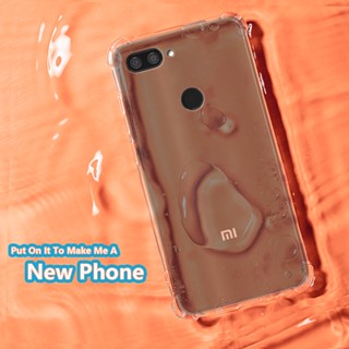 เคสโทรศัพท์มือถือ ยางนิ่ม แบบใส กันกระแทก สําหรับ Xiaomi Mi 8 Lite M1808D2TG