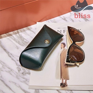 Bliss เคสแว่นตาหนัง แบบพกพา แฟชั่น ป้องกันแว่นตาอ่านหนังสือ กล่องแว่นตาผู้หญิง เคสป้องกันแว่นตา