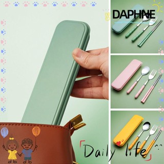 Daphne ชุดช้อนส้อมตะเกียบ สเตนเลส 3 ชิ้น ต่อชุด