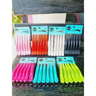 ตัดผมชาย บาเบอร์ กิ๊ฟทำผม พลาสติก  6ตัว ไม่ดึงผม มีพร้อมส่ง7สี