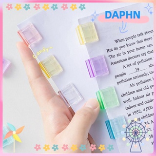 DAPHS 20 ชิ้น ตัวอักษร คลิปหนีบกระดาษ พลาสติก นักเรียน สร้างสรรค์ ใส แฟ้มใส่เอกสาร ที่หนีบ มัลติฟังก์ชั่น ทดสอบ แฟ้มกระดาษ