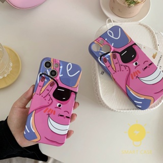 For เคสไอโฟน 14 Pro Max [Funny Smile] เคส Phone Case For iPhone 14 Pro Max Plus 13 12 11 For เคสไอโฟน11 Ins Korean Style Retro Classic Couple Shockproof Protective TPU Cover Shell