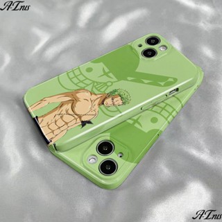 เคสโทรศัพท์มือถือแบบฟิล์มแข็ง ลาย Ronoa Zoro สําหรับ Iphone 14promax 13 12 11 xs 7 8p BV1S