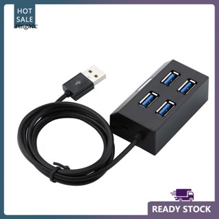 Rga ไฟ LED 4 พอร์ต USB 20 Hub Splitter แบบพกพา สําหรับโทรศัพท์แท็บเล็ตพีซี