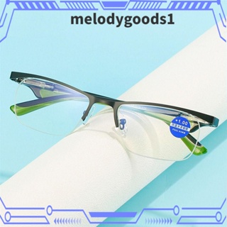 Melodygoods1 แว่นตาอ่านหนังสือ กรอบเบาพิเศษ ป้องกันสายตา สไตล์วินเทจ ใส่สบาย