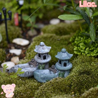 Lilac โมเดลหอคอยเรซิ่น รูปนางฟ้า สําหรับตกแต่งสวน บ่อน้ํา บ้าน งานฝีมือ DIY 3 ชิ้น